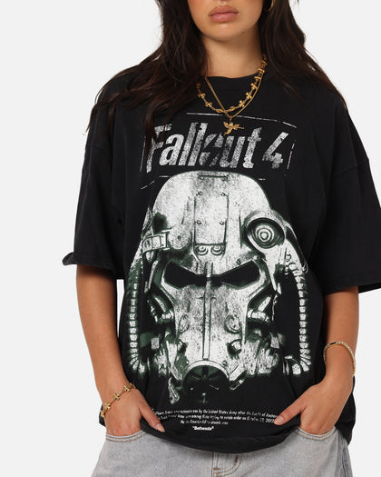 73Studio X Fallout '15 Fallout 4 Vintage T-Shirt Black Acidwash