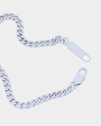 NXS 5mm Cuban Bracelet White Gold