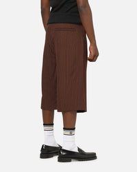 Carre Heritage Pleated Shorts Brown