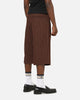 Carre Heritage Pleated Shorts Brown