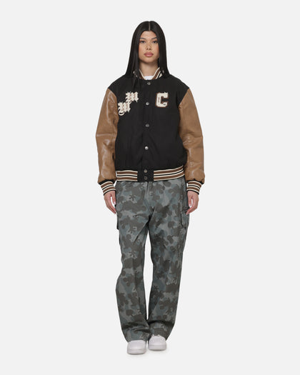 Carre x Disney M&F Varsity Jacket Washed Black