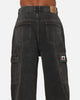 X-Large Baggy Cargo Bull Denim 91 Pants Black