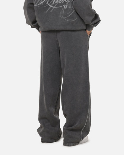 Mitchell & Ness Las Vegas Raiders Star Script Relaxed Track Pants Washed Black