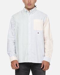 Tommy Jeans Relaxed Oxford Fun Shirt Light Blue/Multicolour