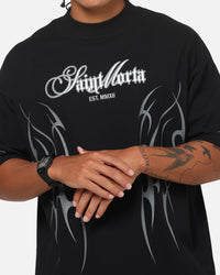 Saint Morta Consortium Boxy T-Shirt Black