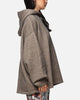 MNML Tonal Grain Knitted Hoodie Brown