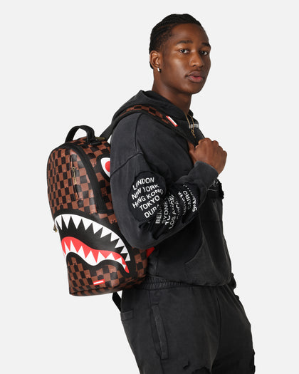 Sprayground Peeking Character Check Backpack Multi