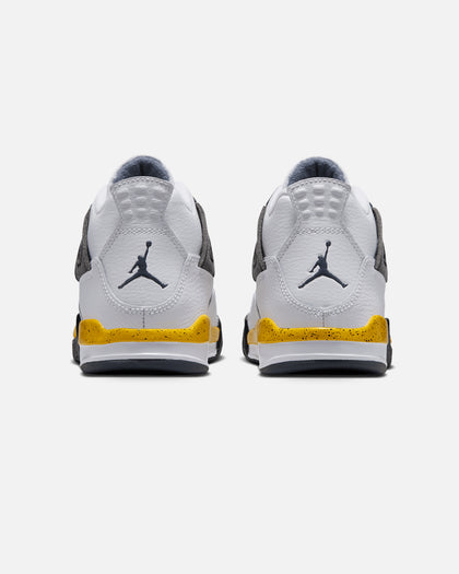 Jordan Kids' Air Jordan 4 Retro "Tour Yellow" (TD) White/Tour Yellow-White