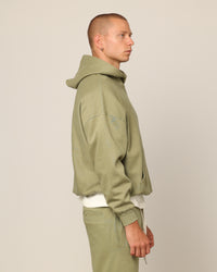 Carré Blanc Oversized Hoodie Military