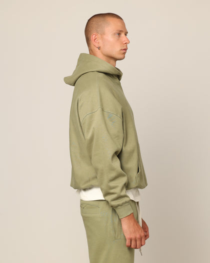 Carré Blanc Oversized Hoodie Military