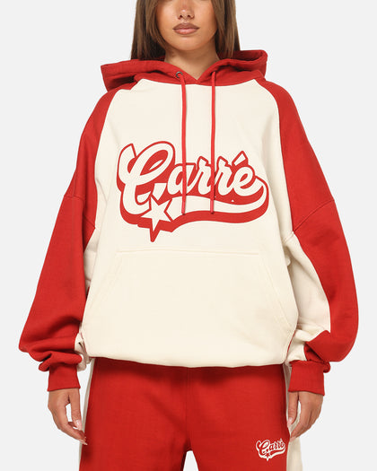Carre Sport C Hoodie Off White/Red