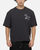 Mitchell & Ness Los Angeles Lakers Tape Crop T-Shirt Washed Black