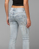 Loiter Women's Wraith Bootcut Jeans Blue Denim