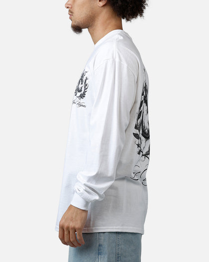 Culture Kings Smoke Long Sleeve T-Shirt White