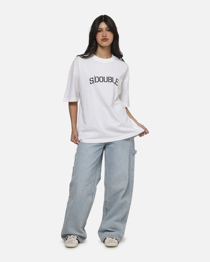 S Double Stencil Heavy Weight T-Shirt White