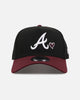 New Era Atlanta Braves 'Burgundy Hearts' 9FORTY A-Frame Snapback Black/Maroon