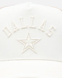 Pro Standard Dallas Cowboys Pinch Front Trucker Snapback Eggshell