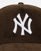 New Era New York Yankees 'Cord Tones' 9FORTY A-Frame Snapback Walnut
