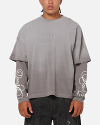 Saint Morta Divine Regiment Long Sleeve T-Shirt White/Grey