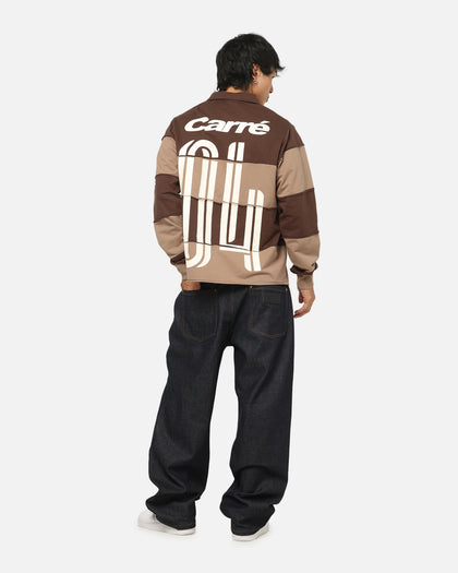 Carre Off Grid Rugby Shirt Brown