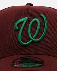 New Era Washington Nationals 'Frosted Burgundy' 9FORTY A-Frame Snapback Burgundy