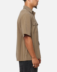 Saint Morta Cargo Button Up Shirt Khaki Green