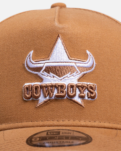 New Era North Queensland Cowboys 'NRL 2026' 9FORTY A-Frame Snapback Med Beige
