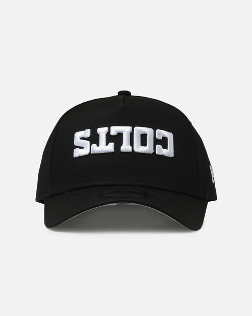 New Era Indianapolis Colts 'Upside Down Logo' 9FORTY A-Frame Snapback Black