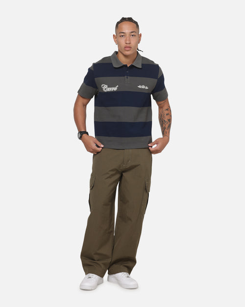 Carre Common Striped Polo Forest/Navy