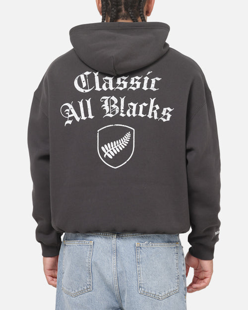 Mitchell & Ness Classic All Blacks Box Hoodie Washed Black