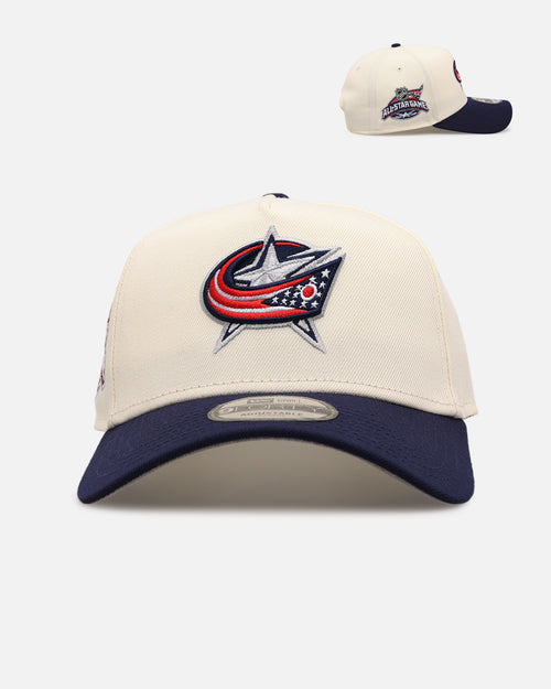 New Era Columbus Blue Jackets 'Team Color Visor' 9FORTY A-Frame Snapback Chrome/Official Team Color
