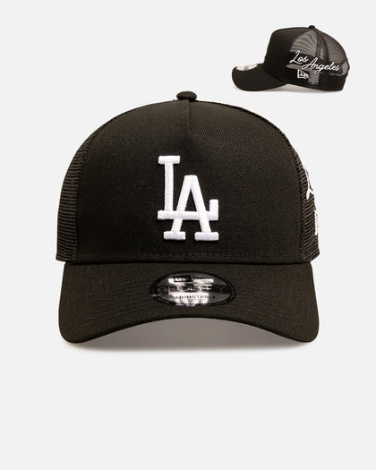 New Era Los Angeles Dodgers 9FORTY A-Frame Trucker Snapback Black