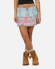 Von Dutch Women's Denim Mini Skirt Washed Light Blue