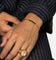 Guess Mainline Noir Crystals Plate Bracelet Gold
