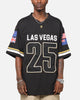 Bleacher Athletic NRL 2025 Las Vegas Round Grid Iron T-Shirt Black