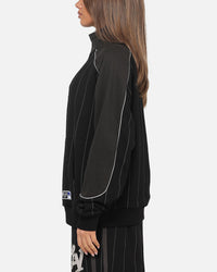 Carre Las Vegas City Series Quarter Zip Crewneck Black Pinstripe