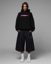 Loiter Cyber Logo Hoodie Black