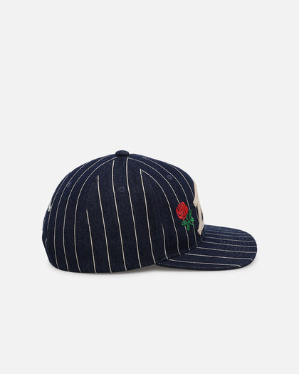 Mitchell & Ness Los Angeles Dodgers 'Vintage Denim Stripes' Pro Pinch Snapback Denim Blue