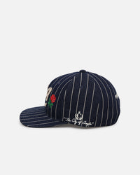Mitchell & Ness Los Angeles Dodgers 'Vintage Denim Stripes' Pro Pinch Snapback Denim Blue