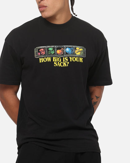 73Studio X Warcraft How Big Is Your Sack T-Shirt Black Acidwash