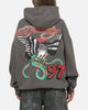 Ed Hardy Happy Motors Hoodie Washed Charcoal