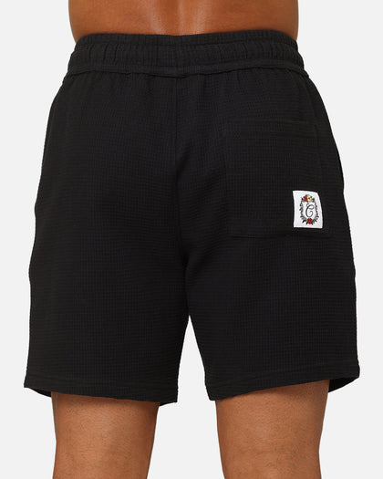 Carre Waffle Shorts Black