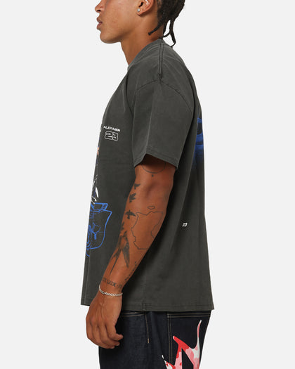 Culture Kings X Atlassian Williams F1 Team Alex Albon Heavy T-Shirt Black Acidwash