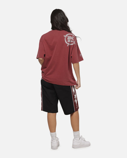 Worship Catharsis Box Crop T-Shirt Port Wine