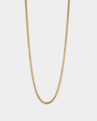 NXS 2.7mm Diamond Cut Curb Chain Gold