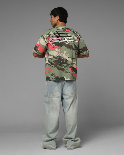 Loiter Hybrid Patch T-Shirt Camo