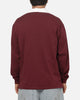 Mitchell & Ness New York Yankees Roses Rugby Long Sleeve Polo Shirt Sour Cherry