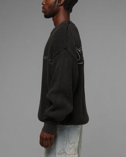 Loiter Star Born Knit Sweater Black