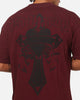 Ed Hardy Sacred Heart T-Shirt Burgundy