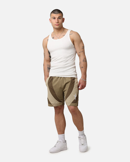 Saint Morta Holy Grail Nylon Shorts Brown